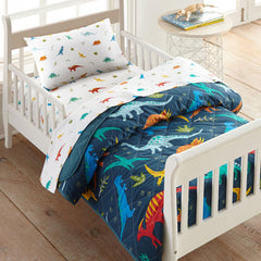 Wildkin 100% cotton toddler pillowcase with vivid Jurassic design for cozy bedtimes.