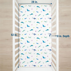 Wildkin crib sheet ready for machine washing for easy care