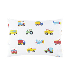 Wildkin toddler pillowcase in Olive Kids pattern, cozy toddler-safe design for restful naps.