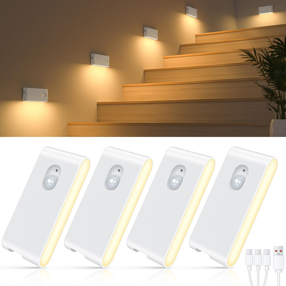 WILLED stair lights indoor pack shown for easy installation and energy-saving night lighting.