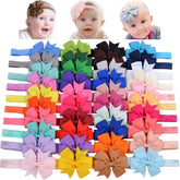 WillingTee hairband 3inch closeup shows soft elastic for growing babies' comfort.