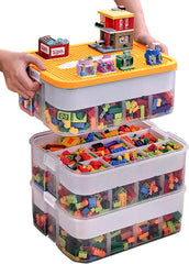 WillingHeart Kids Toy Organizer baseplate lid offers travel-ready building surface.