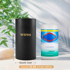 Willinglong bamboo wipe dispenser decorative holder placed in the kitchen.