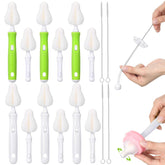 Willinglong bottle sponge brush heads collection for quick bottle scrubbing and replacements.