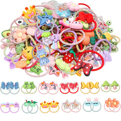 WillingTee 120pcs hair ties mix colors for daily pigtails and versatile looks.