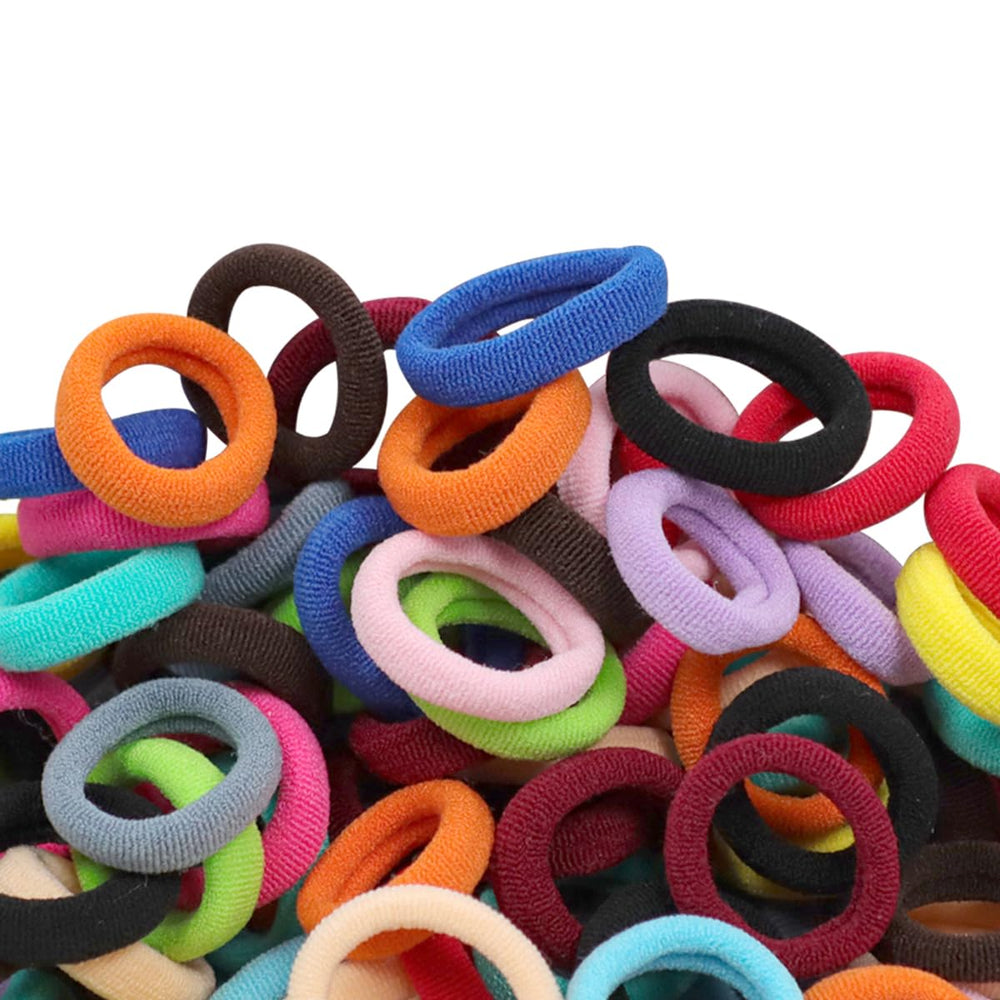 WillingTee baby hair ties pack, 300pcs multicolor, easy-to-spot colors for quick ponytails