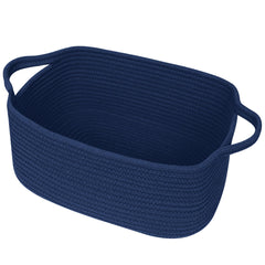 WILLITAT cute blue woven basket on table, ideal for gift presentation