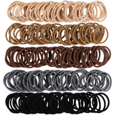 WillingTee small hair ties 200-piece pack in five nude colors for babies