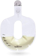 Willow 360 spill-proof bags front view showing secure seals for pumped milk