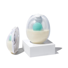 Willow Go splash guard milk container to reduce mess during pumping