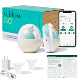 Willow Go wearable breast pump in bra for hands-free comfort during daily routines.