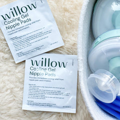 Willow nipple pads are reusable for up to 24 hours, reducing waste