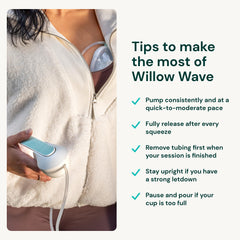 Willow Wave 5oz capacity with splashguard to prevent leaks during travel