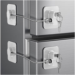 WILNIRY 2-pack fridge door lock packaged for easy setup and safety.