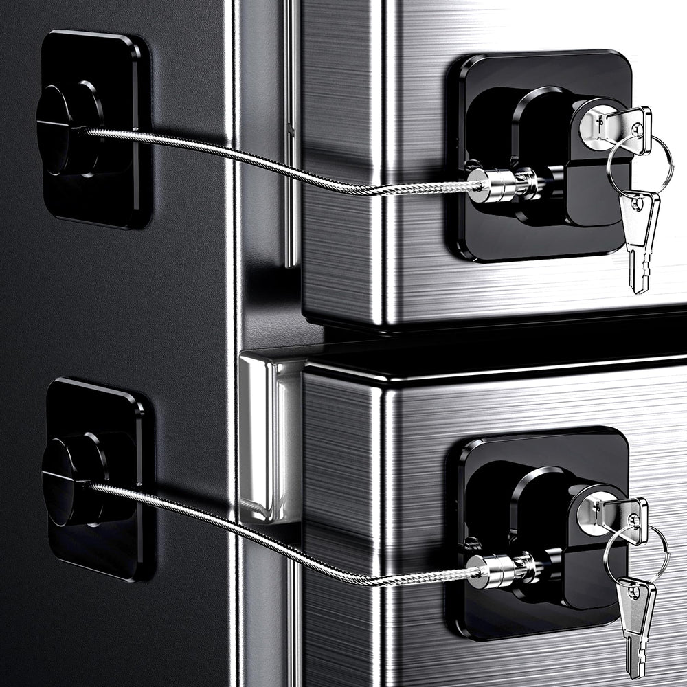 WILNIRY 4-pack packaging shows ready-to-install fridge locks.