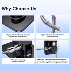 WILNIRY dual-keys for fridge lock enable easy release for caregivers