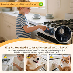 WILNIRY knob cover locking mechanism prevents accidental turning during cooking