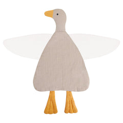 Wimist duck lovey blanket in beige offers cozy security for babies.