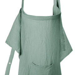 Wimist muslin fabric detail highlights breathable, soft material gentle on baby's skin.