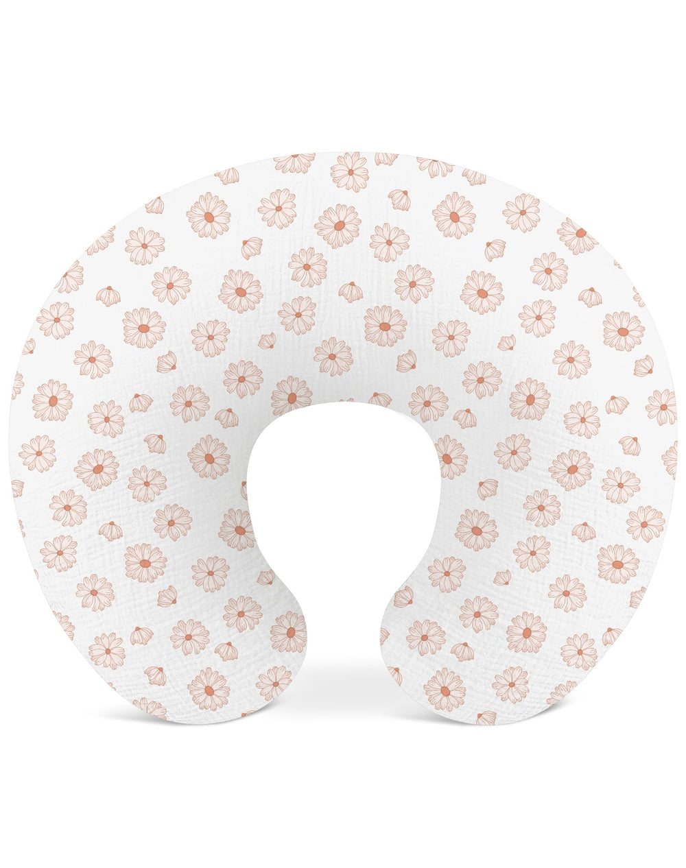 Wimist nursing pillow cover in soft cotton muslin for gentle baby comfort.