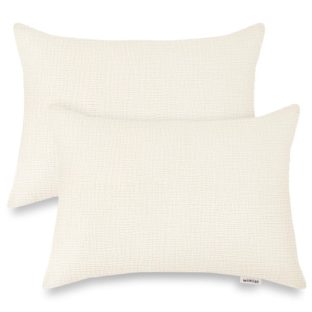 Wimist toddler pillowcase pale yellow with soft fabric texture for comfortable sleep