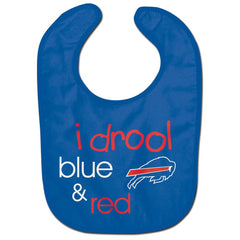WinCraft Buffalo Bills I Drool Baby Bib keeps outfits clean during game-day meals and drool