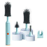 Winforhour electric bottle brush set cleans bottles and accessories efficiently
