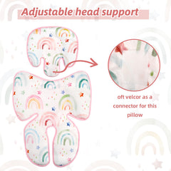 WINGHENLEE 3D bubble side fabric cushions tiny shoulders with breathable texture.