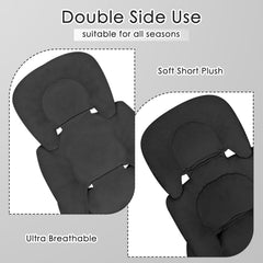 WINGHENLEE infant car seat insert flannel back offers cozy winter warmth for babies