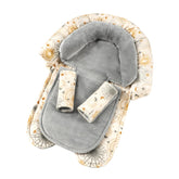 WINGHENLEE infant car seat insert with large outer cushion supports newborn head comfort.