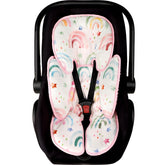 WINGHENLEE RainbowStar infant car seat insert keeps newborn snug and supported on the go.