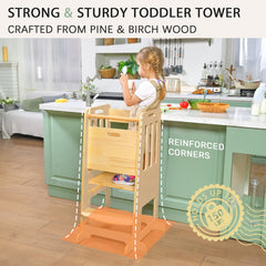 Wingyz anti-slip feet keep the tower steady.