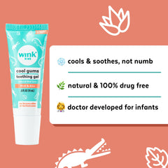 Wink Naturals Wink Well cooling effect on tender infant gums.