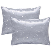 Winmany toddler pillowcase with grey cloud moon pattern for cozy bedtime