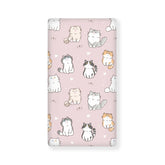 Winpema cartoon cat fitted crib sheet on mattress for snug, cozy sleep.