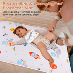 WinReal baby portable changing pad unfolded provides full 22x27.5 inch changing area for versatility.