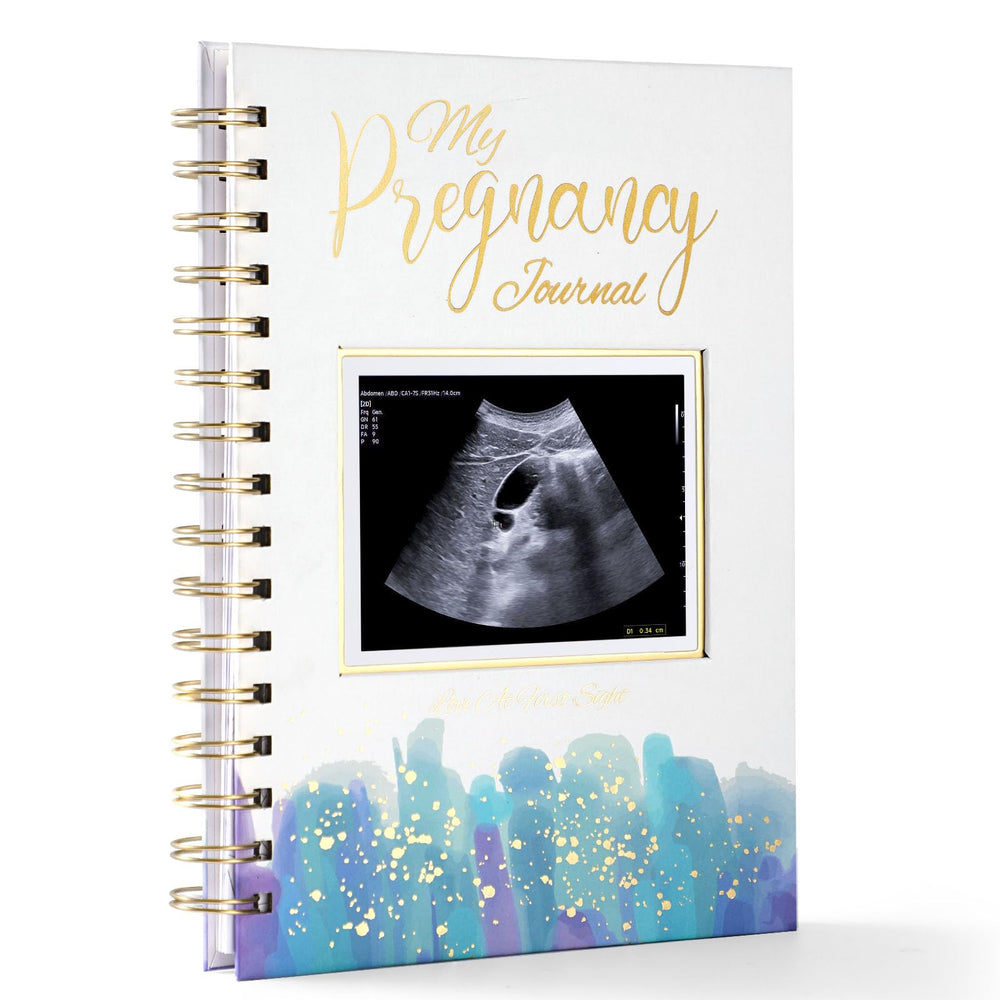 WINTC pregnancy journal cover with durable hardcover to preserve memories.