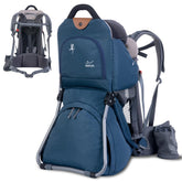 WIPHA hiking baby carrier backpack back view shows ergonomic support for long treks.