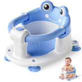 wiqins baby bath seat ergonomic sitting posture supports baby's head and back during bath