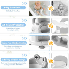 wiqins baby bath seat suction cups secure to smooth surfaces