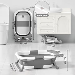 Wiqins baby bath thermometer display highlights real-time temperature monitoring for comfort.