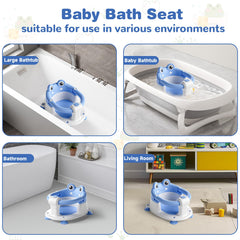 wiqins bath seat four non-slip suction cups secure on smooth surfaces