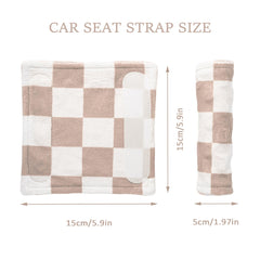 Wirein khaki checkered pattern strap covers fabric texture
