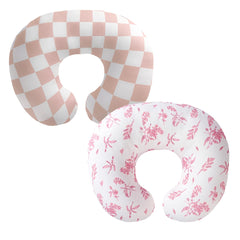 wirein nursing pillow cover with flower-pattern adds cozy ambience during feeding