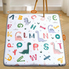 Wirhao baby play mat 50x50 foam padding, close-up, gentle landings on hard floors