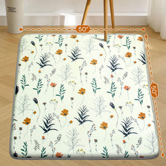 Wirhao baby play mat foam padding close-up shows soft cushioning for crawl play