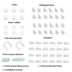 Withletune magnetic cabinet locks hidden design blends with cabinetry.