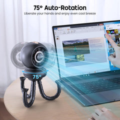 WITHOUSE stroller fan clip-secure mount keeps the device steady on your stroller.