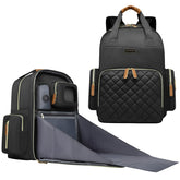 WITSTEP diaper bag laptop backpack front view showing roomy main compartment for baby gear.
