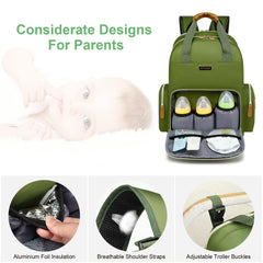 WITSTEP diaper bag mesh pockets store diapers and baby supplies